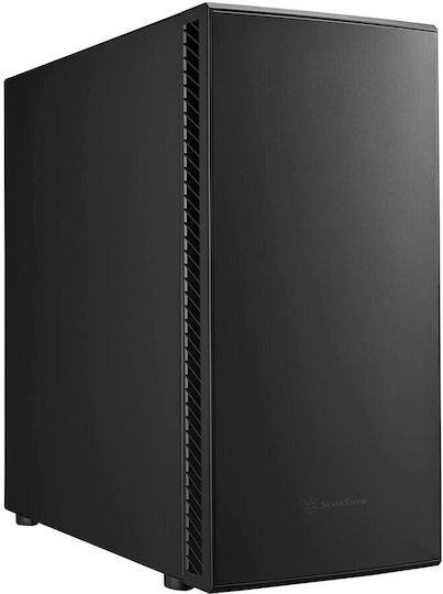 Silverstone Seta Q1 Midi Tower Κουτί Υπολογιστή Μαύρο