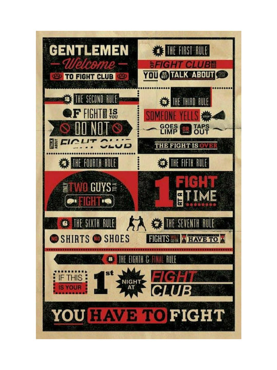 Pyramid International Poster The Fight Club Infographic 61x91cm