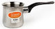 Homestyle Coffee Pot made of Stainless Steel Ν.4 in Silver Color