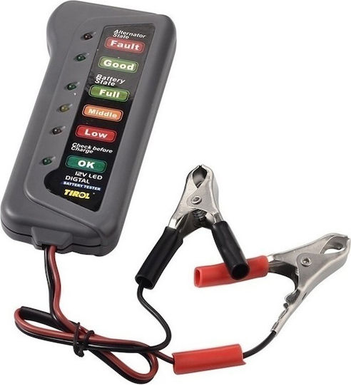 Rolinger CDB0018A Digital Test de baterie cu cleme de crocodil 12V