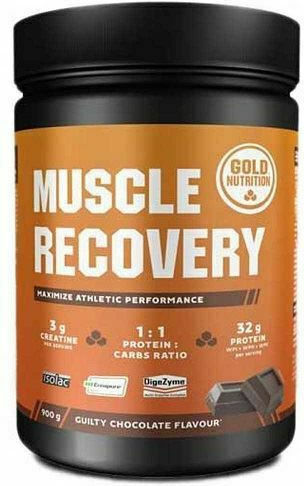 Gold Nutrition Muscle Recovery Ειδικό Συμπλήρωμα Διατροφής 900gr Guilty Chocolate