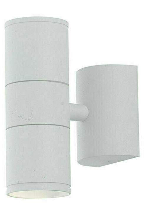 Fan Europe Wandmontiertes Außen-Spotlight GU10 IP44 Doppelstrahl 16x11x6εκ.