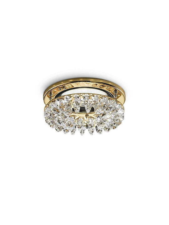 Gea Luce Cygnus Rund kristallin Einbau Spot mit Fassung GU10 Gold 9.2x9.2cm. 1Stück Gea Luce Cygnus Rund kristallin Einbau Spot mit Fassung GU10 Gold 9.2x9.2cm. 1Stück