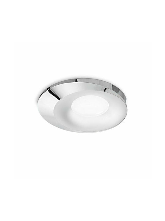 Gea Luce Janus Rund Metallisch Einbau Spot mit Fassung GU10 Silber 9.6x9.6cm. 1Stück
