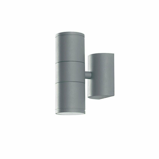 Fan Europe Wall-Mounted Outdoor Spot Light GU10 IP44 Double Beam 16x11x6εκ.