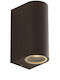 Fan Europe Wandmontiertes Außen-Spotlight GU10 IP54 Doppelstrahl 15.1x9.3x6.7εκ.