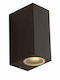 Fan Europe Wandmontiertes Außen-Spotlight GU10 IP54 Doppelstrahl 15.1x9.3x6.7εκ.