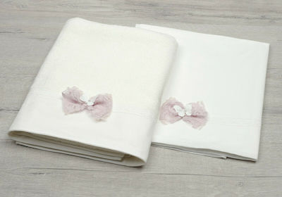 New Life Baptism Towel Set Εκρού