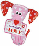 Balloon Foil Jumbo Valentine's Day Pink 70cm