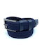 Legend Accessories Men's Knitted Elastic Belt Blue