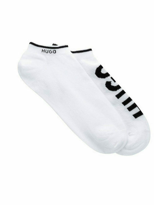 Hugo Ανδρικές Μονόχρωμες Κάλτσες Λευκές 2Pack