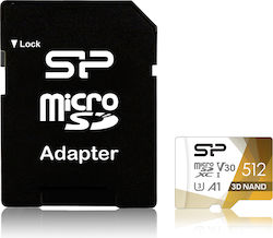 Silicon Power Superior Pro microSDXC 512GB Class 10 U3 V30 A1 UHS-I with Adapter