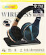 Andowl Q-HE70 Bluetooth Wireless On Ear Headphones with Radio Black