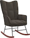 Rocking Armchair Dark Grey 61x78x98cm