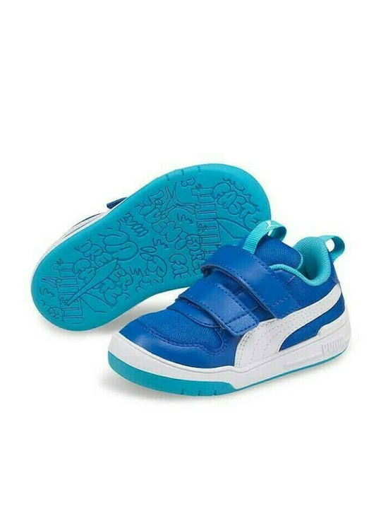 Puma Παιδικό Sneaker Multiflex με Σκρατς Μπλε