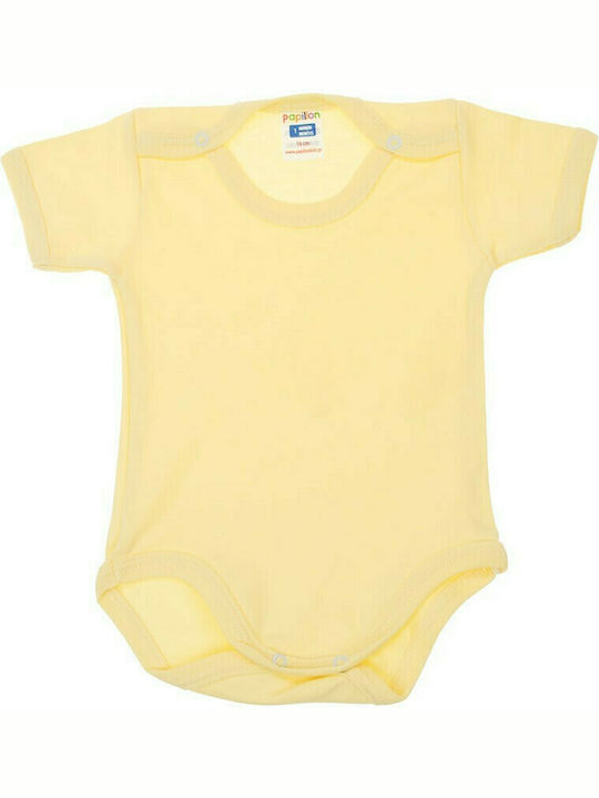 Papillon Kids Baby Bodysuit Underwear Set Short-Sleeved Yellow