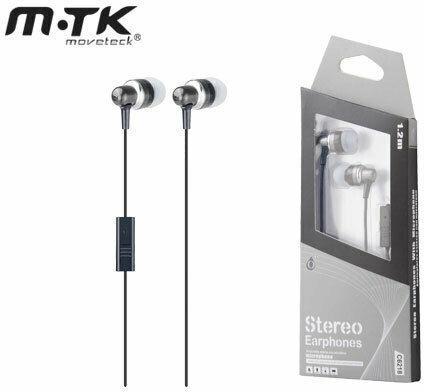 Moveteck C6218 In-Ear Freihändig Kopfhörer mit Stecker 3.5mm Gray