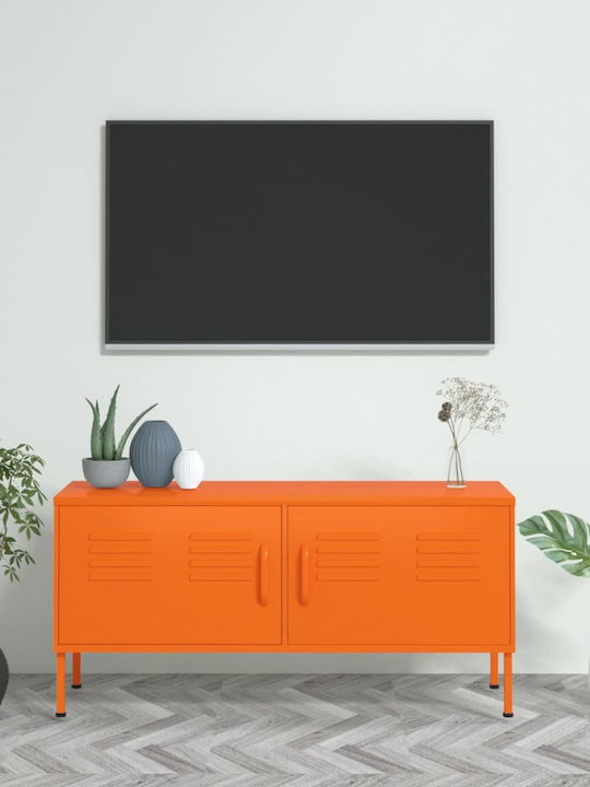 TV Stand Metal Orange L105xW35xH50cm