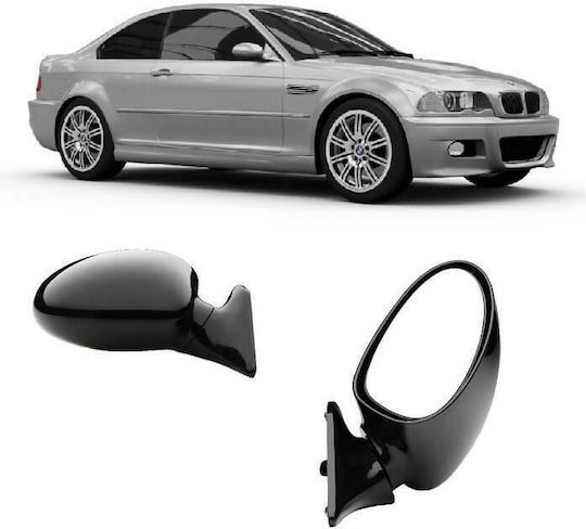 Racesport Electric Heated Car Left Side Mirror Καθρέπτες Ανακλινόμενοι Ηλεκτρικοί M3 Look E46 M5 E39 2τμχ