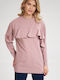 Figl Damen Longshirt Langarm Dark Pink