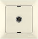 Mutlusan Candela TV Antenna Socket Aerial in Beige color 12270