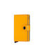 Secrid Miniwallet Yard Men's Leather Card Wallet with Slide Mechanism Yellow