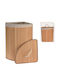 HX9100550 Laundry Basket Bamboo with Cap 35x35x60cm Brown