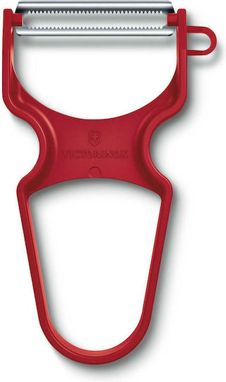 Victorinox Rapid Fruit & Vegetable Peeler/Cleaner made of Plastic Red