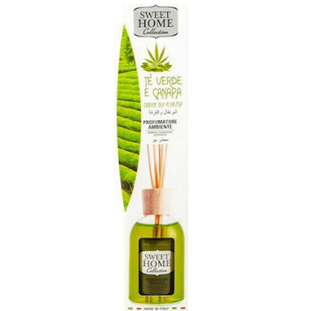 Sweet Home Collection Αρωματικό Χώρου με Sticks Green Tea 100ml