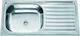 ICK7540 Drop-In Spüle Inox Satiniert B75xT40cm Silber
