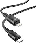 Hoco U106 Geflochten USB-C zu Lightning Kabel 20W Schwarz 1.2m