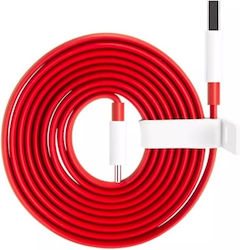 OnePlus D401 Warp Charge Flat USB 2.0 Cable USB-C male - USB-A male Red 1.5m (57983108646)