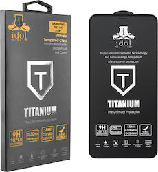 Idol 1991 Titanium 0.2mm Full Glue Full Face Tempered Glass Μαύρο (Galaxy S22 5G)