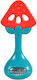 Moni Strawberry Teething Rattle for Teething from Silicone for 0 m+
