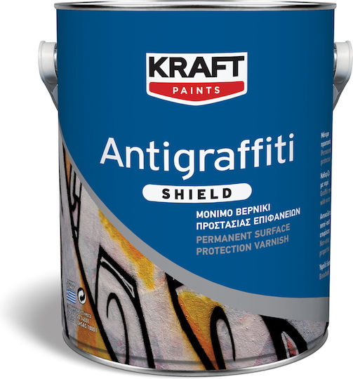 Kraft Antigraffiti Shield Βερνίκι Επιφάνειας Νερού Άχρωμο Ελαφρώς Σατινέ 3lt