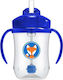 Dr. Brown's Baby & Toddler Cups with Handles and Straw Straw Cup made of Plastic Blue 1pcs 300ml for 6m+m+