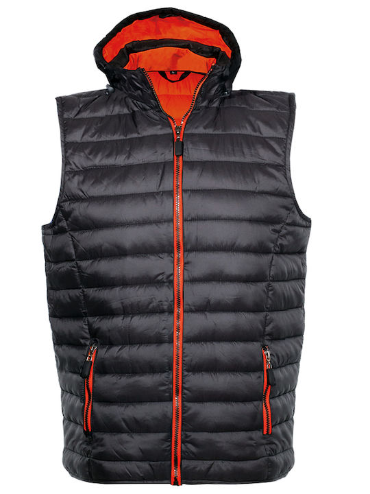 Fageo Bărbați Vestă de siguranță cu glugă Roșu