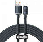 Baseus Crystal Shine Geflochten USB 2.0 Kabel USB-C männlich - USB-A 100W Schwarz 2m (CAJY000501)