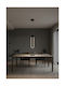 GloboStar Ildi Pendant Light Black 10x10x38cm