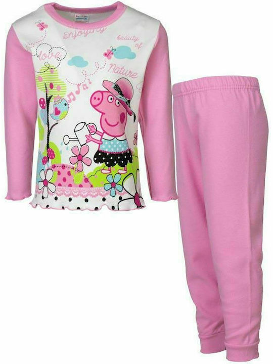 Papillon Kids Kinder Schlafanzug Winter Baumwolle Rosa