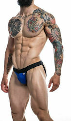 Cut4Men Jockstrap Provocative Jockstrap Sexy pentru bărbați Royal Blue