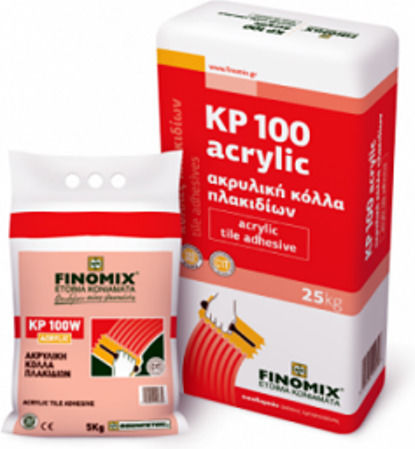 Finomix KP 100 Κόλλα Πλακιδίων Λευκή 5kg