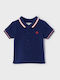 Kids' Polo Short Sleeve Navy Blue Ecofriends