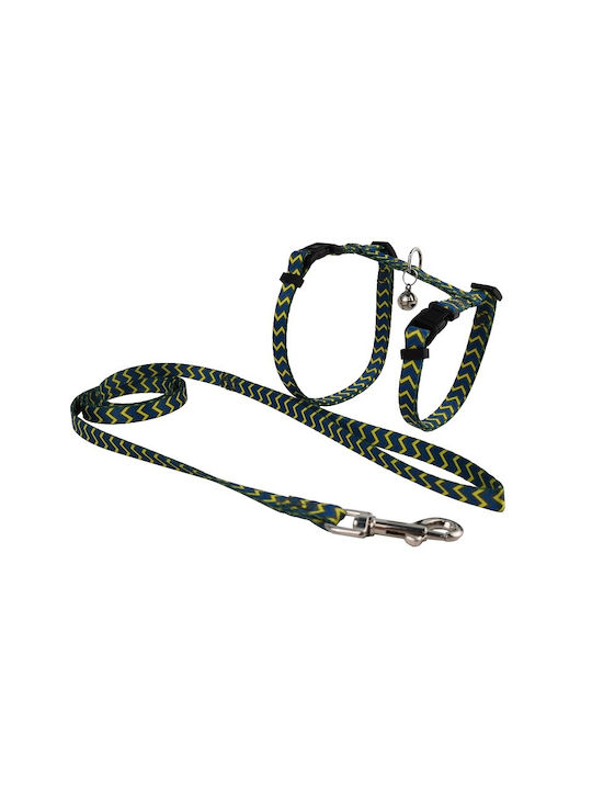 Pet Interest Waves Cat Harness with Guide Small...