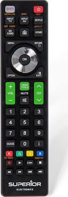 Superior Electronics Compatible Remote Control SUPTRB011 Ready To Use for Τηλεοράσεις Panasonic Black