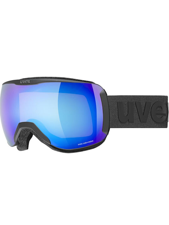 Uvex Downhill 2100 CV Ski & Snowboard Goggles Kids Black with Lens in Blue Color