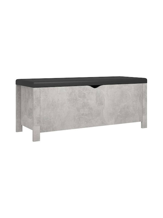 Stool Bench Stool Wooden Grey Concrete 105x40x45cm