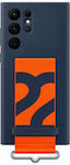 Samsung Silicone Cover with Strap Navy Μπλε (Galaxy S22 Ultra 5G)