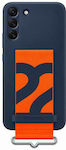 Samsung Silicone Cover With Strap Silicone Back Cover Navy Blue (Galaxy S22+ 5G)