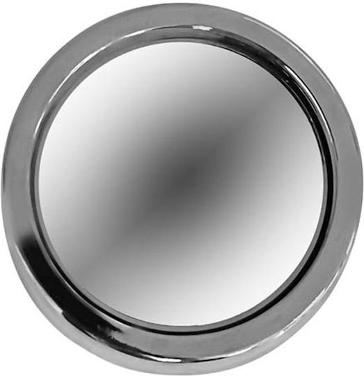 Auto Gs Car Left Side Mirror Καθρέπτης Εξωτερικός Αυτοκόλλητος Τυφλού Σημείου Χρωμίου 5cm 2τμχ CRN-0002799